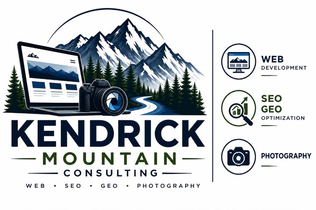 Kendrick Mountain Consulting — web development, SEO, GEO, and AEO. A practice of Kendrick Online Consulting.